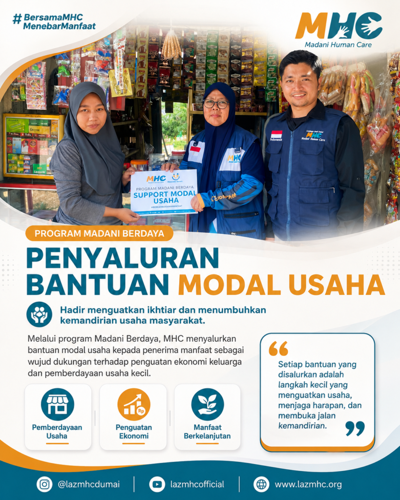 LAZ MHC Hadirkan Program Madani Berdaya untuk Mendorong Kemandirian Perekonomian Masyarakat