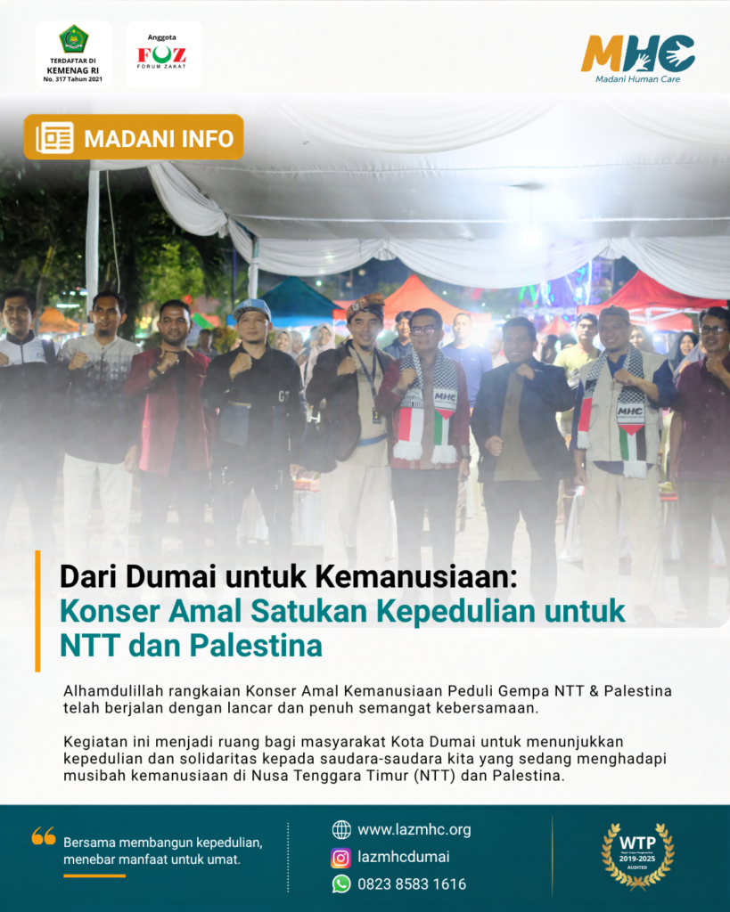 Konser Amal Kemanusiaan Peduli NTT dan Palestina Satukan Kepedulian Masyarakat Dumai