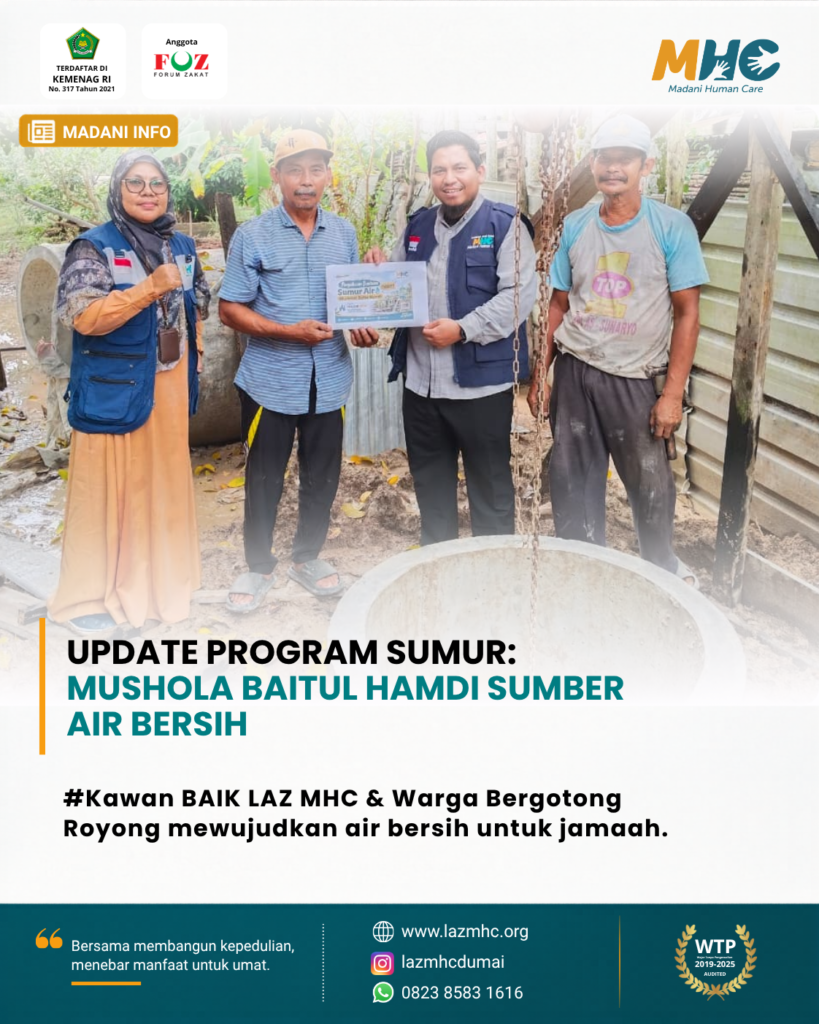 Mewujudkan Air Bersih untuk Mushola Baitul Hamdi